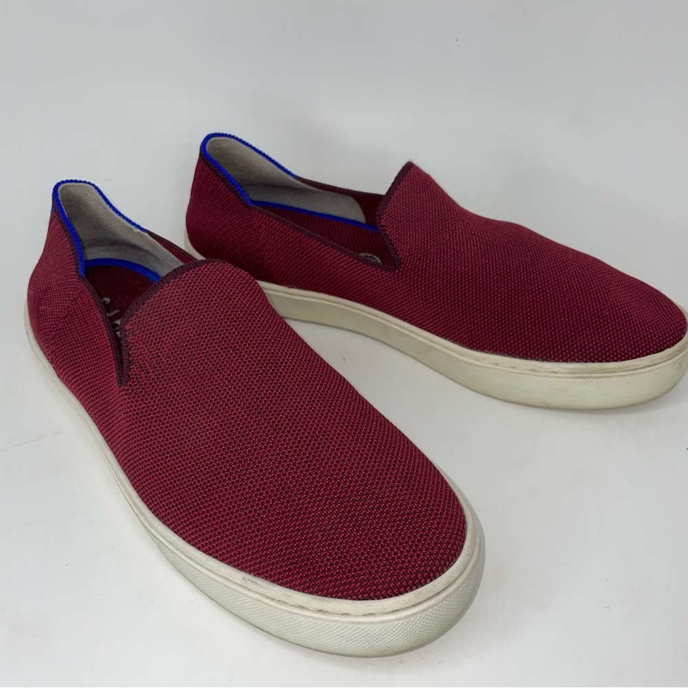 Rothy’s Red Maroon Slip On Sneakers Women’s Size 8.5 - Picture 6 of 13